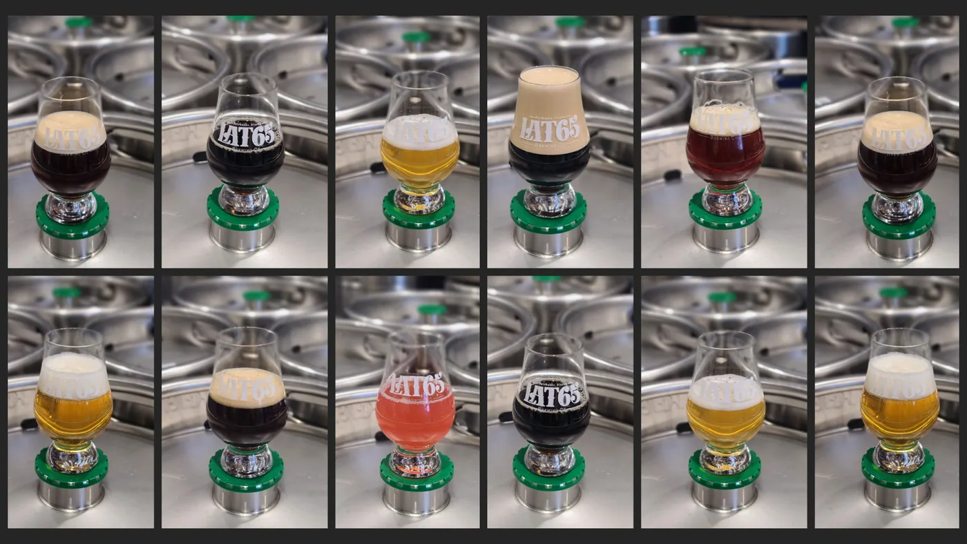 Inside Latitude 65 Brewing Company in Fairbanks
